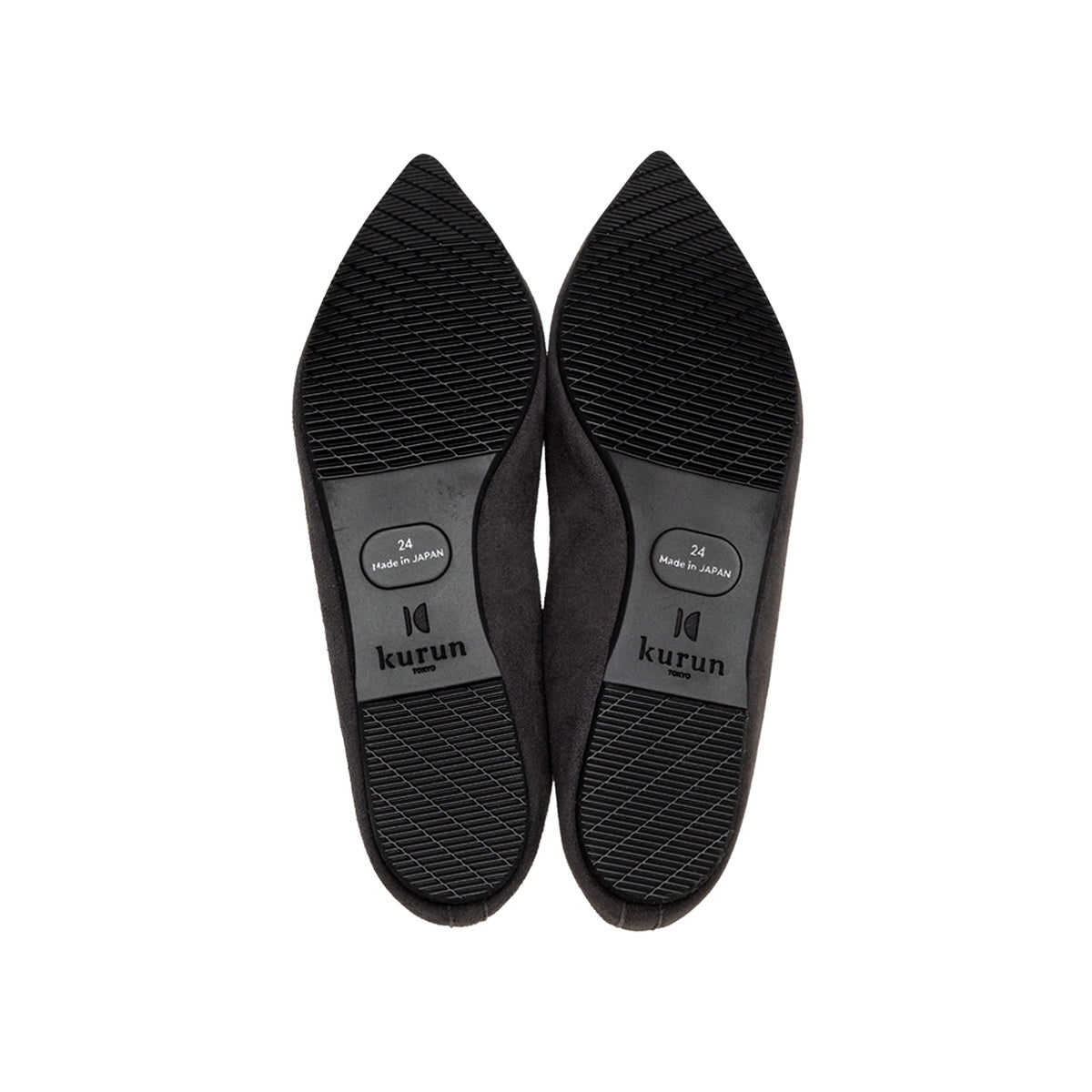 Mathilde -Waterproof Suede  Darkgray　ウォータープルーフ スエード ダークグレー kurun クルン kuruntokyo 入学式 卒業式 クルントウキョウ 疲れない 痛くない madeinjapan 日本製 本革 バレエシューズ フラットシューズ  パンプス kurunTOKYO mdmバレエシューズwaterproof レインシューズ 小さいサイズ 大きいサイズ 26cm 21.5cm 26cm 25.5cm 25cm 22cm
