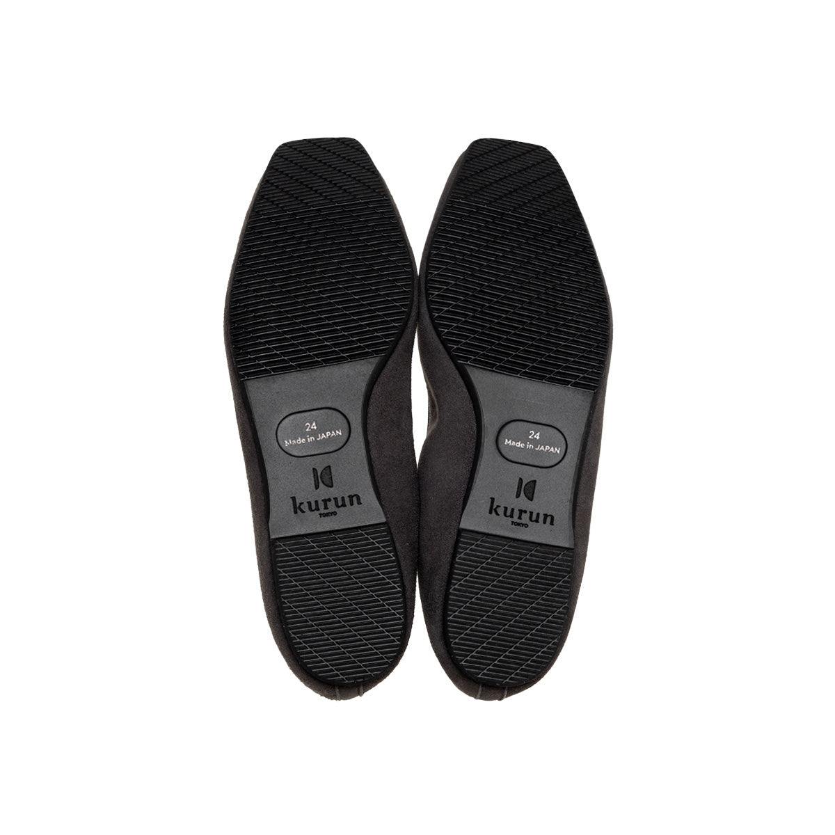 Giselle -Waterproof Suede  Darkgray　ウォータープルーフ スエード ダークグレー kurun クルン kuruntokyo 入学式 卒業式 クルントウキョウ 疲れない 痛くない madeinjapan 日本製 本革 バレエシューズ フラットシューズ  パンプス kurunTOKYO mdmバレエシューズwaterproof レインシューズ 小さいサイズ 大きいサイズ 26cm 21.5cm 26cm 25.5cm 25cm 22cm