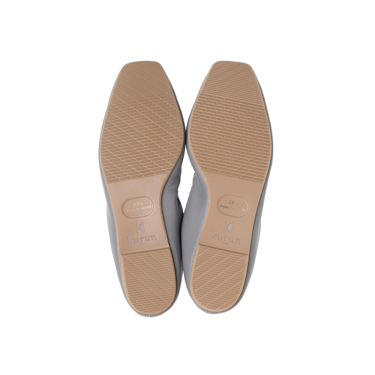 Giselle -Waterproof Smooth Light gray ウォータープルーフスムース ライトグレー kurun クルン kuruntokyo 入学式 卒業式 クルントウキョウ 疲れない 痛くない madeinjapan 日本製 本革 バレエシューズ フラットシューズ パンプス kurunTOKYO mdmバレエシューズwaterproof レインシューズ 小さいサイズ 大きいサイズ 26cm 21.5cm 26cm 25.5cm 25cm 22cm