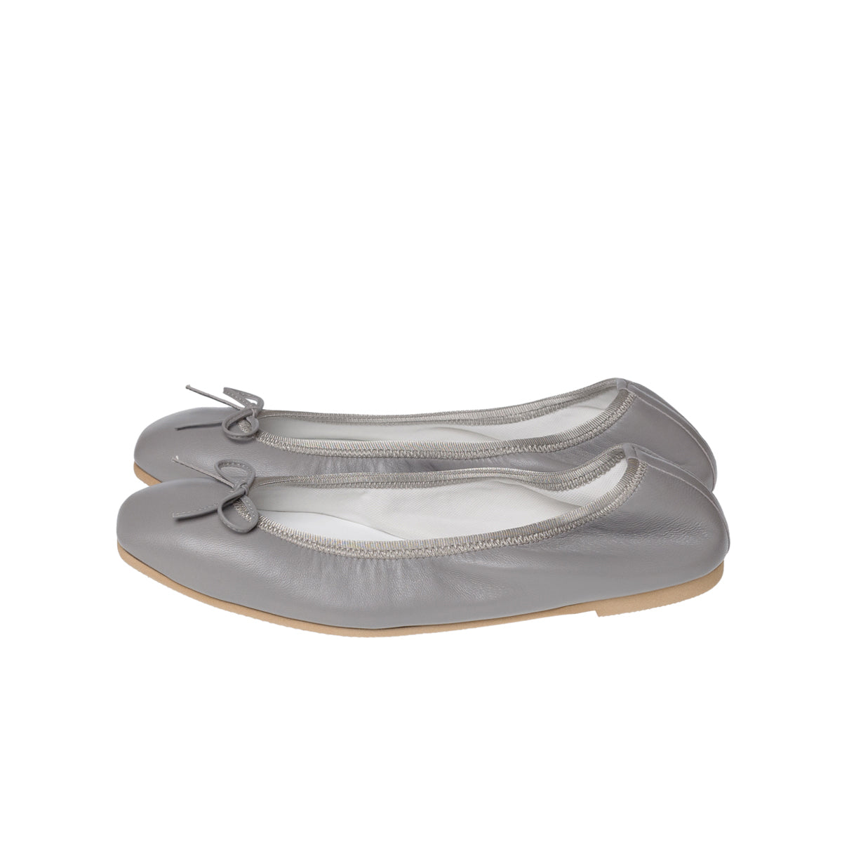 Giselle -Waterproof Smooth Light gray ウォータープルーフスムース ライトグレー kurun クルン kuruntokyo 入学式 卒業式 クルントウキョウ 疲れない 痛くない madeinjapan 日本製 本革 バレエシューズ フラットシューズ パンプス kurunTOKYO mdmバレエシューズwaterproof レインシューズ 小さいサイズ 大きいサイズ 26cm 21.5cm 26cm 25.5cm 25cm 22cm