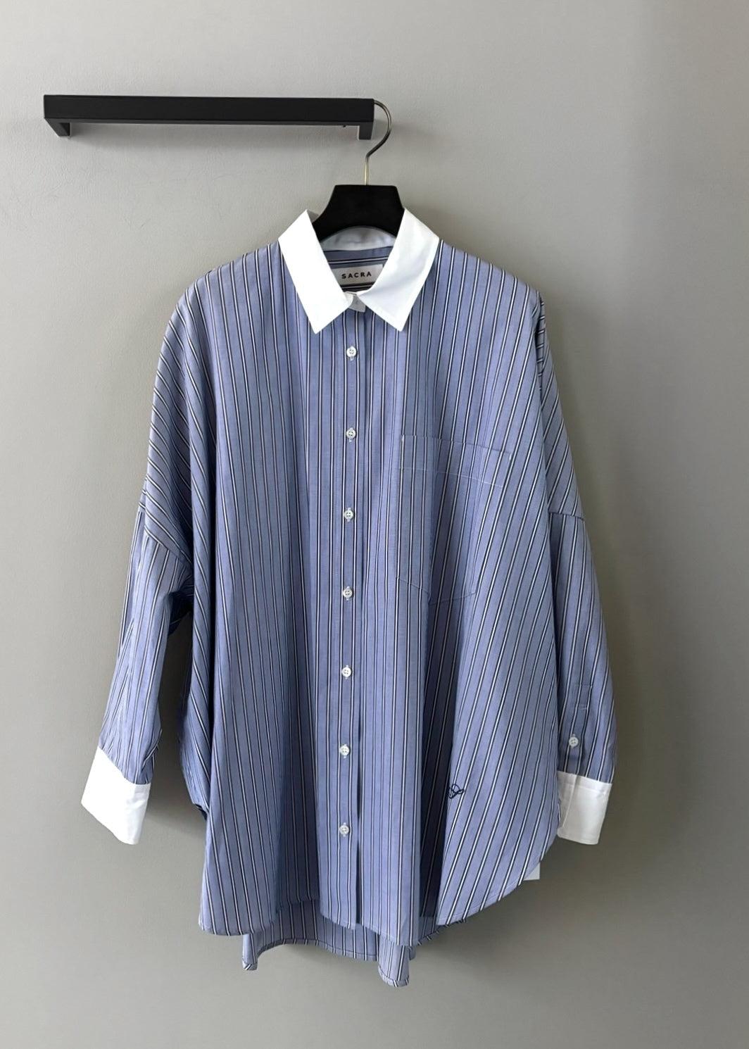 SACRA /SUPERIOR COTTON STRIPE SHIRTS 124515071