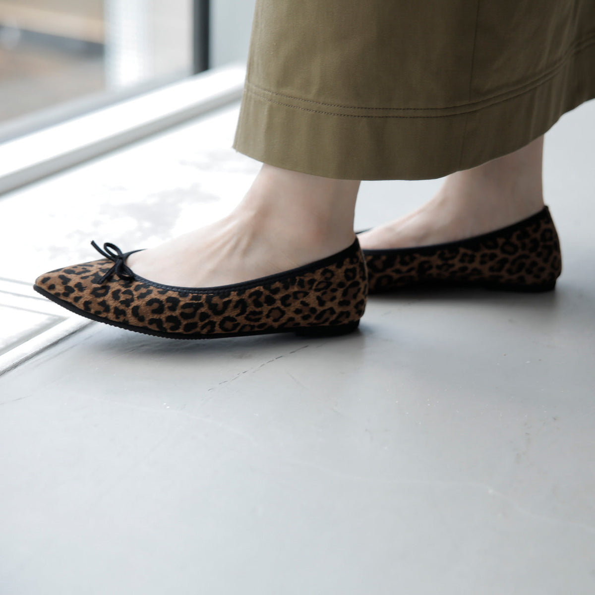 [9/16(wed)20:00～発売開始]Mathilde -Waterproof Sheep Leopard print S Brown camel ウォータープルーフシープレオパードプリントＳ ブラウンキャメル kurun クルン kuruntokyo 入学式 卒業式 クルントウキョウ 疲れない 痛くない madeinjapan 日本製 本革 バレエシューズ フラットシューズ パンプス kurunTOKYO mdmバレエシューズwaterproof レインシューズ 小さいサイズ 大きいサイズ 26cm 21.5cm 26cm 25.5cm 25cm 22cm