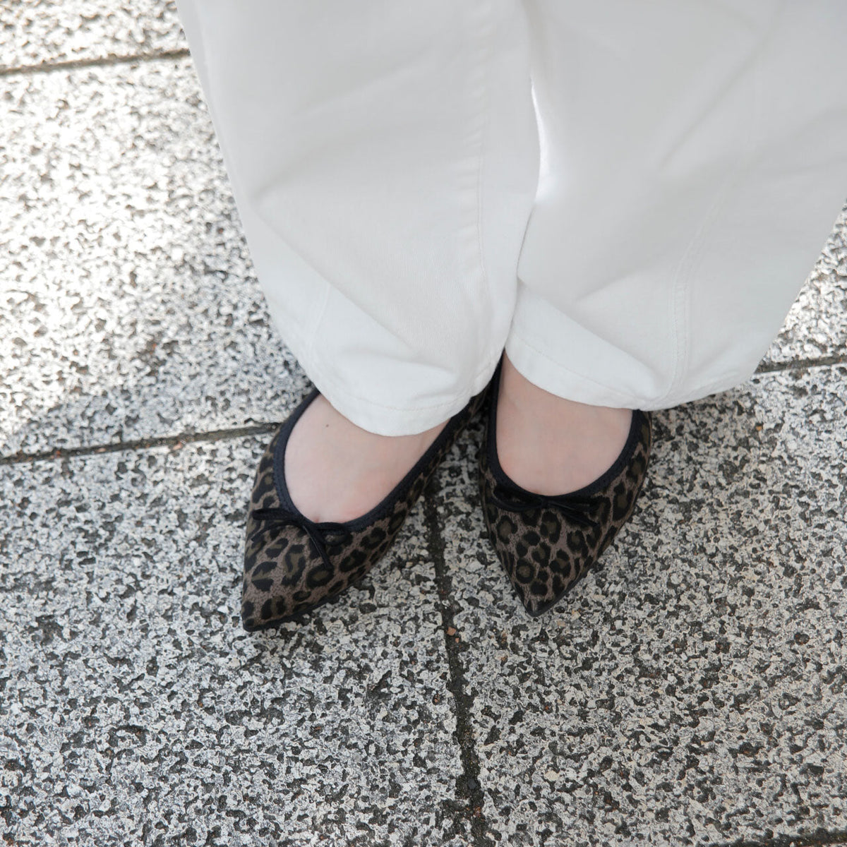 [9/16(wed)20:00～発売開始]Mathilde Waterproof Sheep Leopard print S Grayishkhaki ウォータープルーフシープレオパードプリントＳ グレイッシュカーキ kurun クルン kuruntokyo 入学式 卒業式 クルントウキョウ 疲れない 痛くない madeinjapan 日本製 本革 バレエシューズ フラットシューズ パンプス kurunTOKYO mdmバレエシューズwaterproof レインシューズ 小さいサイズ 大きいサイズ 26cm 21.5cm 26cm 25.5cm 25cm 22cm