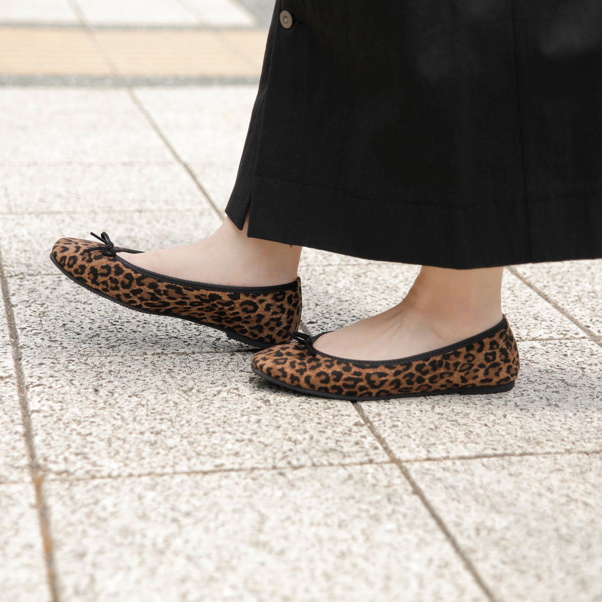 [9/16(wed)20:00～発売開始]Giselle -Waterproof Sheep Leopard print S Brown camel ウォータープルーフシープレオパードプリントＳ ブラウンキャメル kurun クルン kuruntokyo 入学式 卒業式 クルントウキョウ 疲れない 痛くない madeinjapan 日本製 本革 バレエシューズ フラットシューズ パンプス kurunTOKYO mdmバレエシューズwaterproof レインシューズ 小さいサイズ 大きいサイズ 26cm 21.5cm 26cm 25.5cm 25cm 22cm