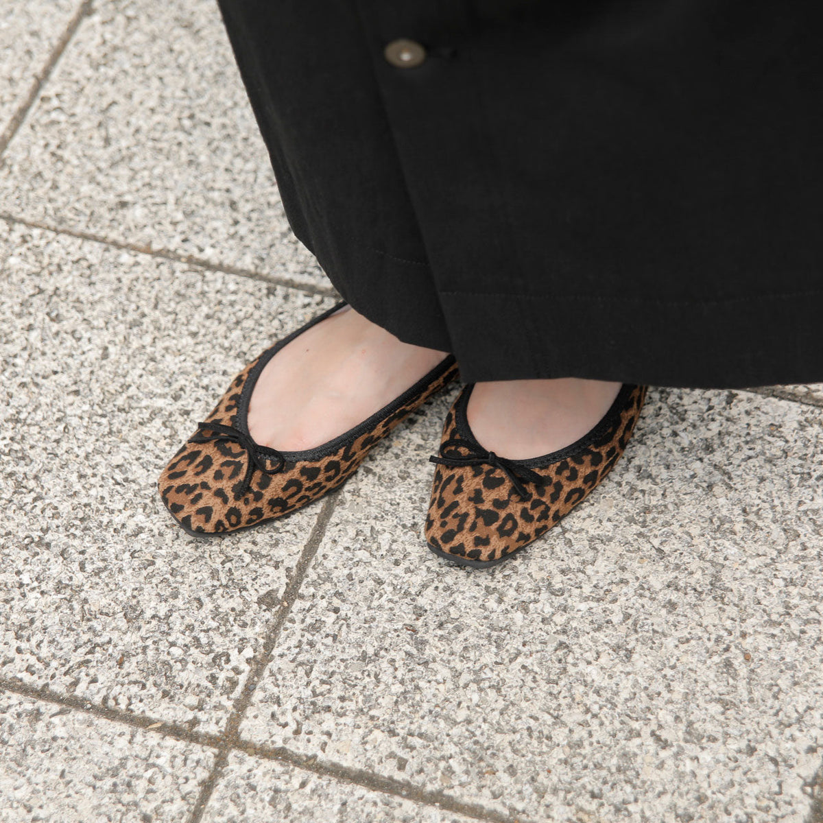 [9/16(wed)20:00～発売開始]Giselle -Waterproof Sheep Leopard print S Brown camel ウォータープルーフシープレオパードプリントＳ ブラウンキャメル kurun クルン kuruntokyo 入学式 卒業式 クルントウキョウ 疲れない 痛くない madeinjapan 日本製 本革 バレエシューズ フラットシューズ パンプス kurunTOKYO mdmバレエシューズwaterproof レインシューズ 小さいサイズ 大きいサイズ 26cm 21.5cm 26cm 25.5cm 25cm 22cm