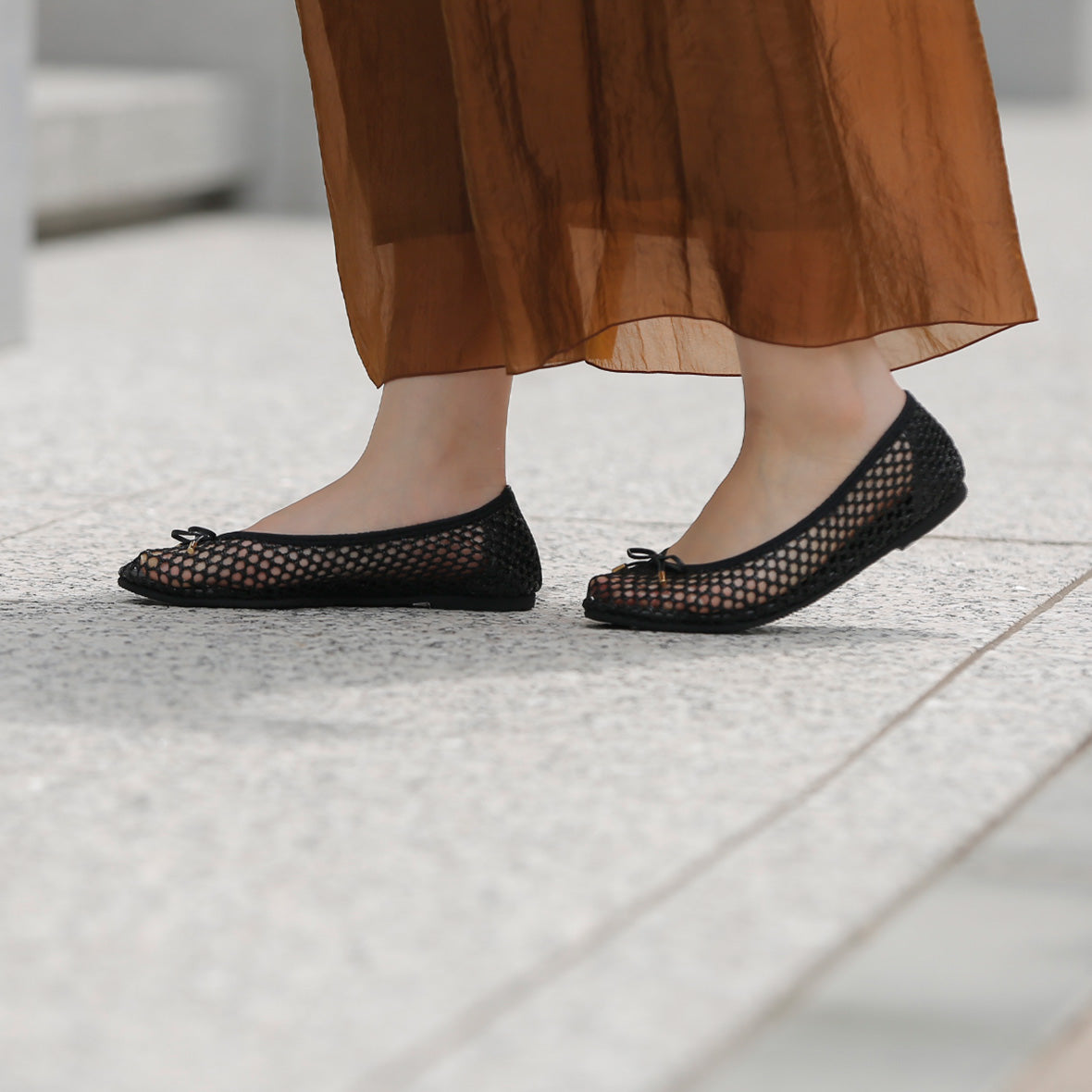 [7/8(wed)20:00～販売開始]Pauline -Mesh cloth Black メッシュクロス ブラック kurun クルン kuruntokyo 入学式 卒業式 クルントウキョウ 疲れない 痛くない madeinjapan 日本製 本革 バレエシューズ フラットシューズ パンプス kurunTOKYO mdmバレエシューズwaterproof レインシューズ 小さいサイズ 大きいサイズ 26cm 21.5cm 26cm 25.5cm 25cm 22cm