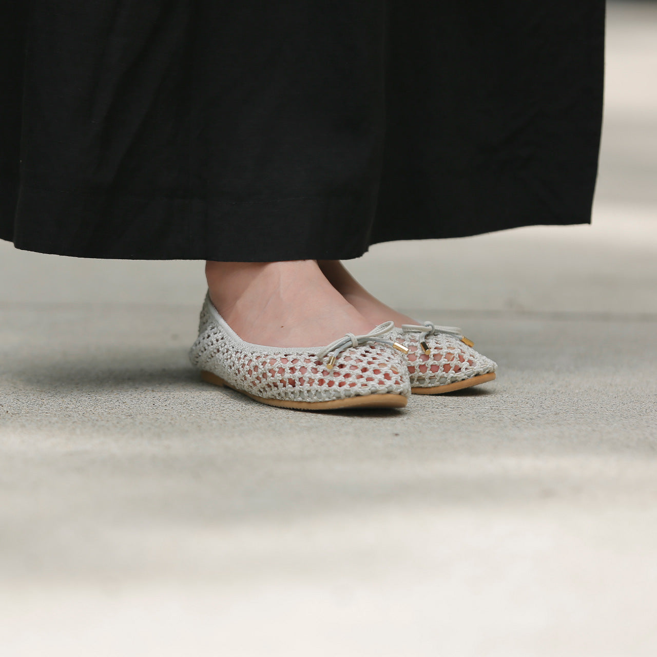 [7/8(wed)20:00～販売開始]Pauline -Mesh cloth Ivory メッシュクロス アイボリー kurun クルン kuruntokyo 入学式 卒業式 クルントウキョウ 疲れない 痛くない madeinjapan 日本製 本革 バレエシューズ フラットシューズ パンプス kurunTOKYO mdmバレエシューズwaterproof レインシューズ 小さいサイズ 大きいサイズ 26cm 21.5cm 26cm 25.5cm 25cm 22cm
