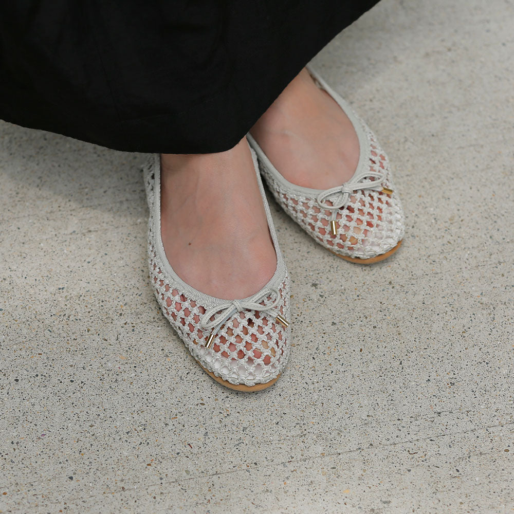 [7/8(wed)20:00～販売開始]Pauline -Mesh cloth Ivory メッシュクロス アイボリー kurun クルン kuruntokyo 入学式 卒業式 クルントウキョウ 疲れない 痛くない madeinjapan 日本製 本革 バレエシューズ フラットシューズ パンプス kurunTOKYO mdmバレエシューズwaterproof レインシューズ 小さいサイズ 大きいサイズ 26cm 21.5cm 26cm 25.5cm 25cm 22cm