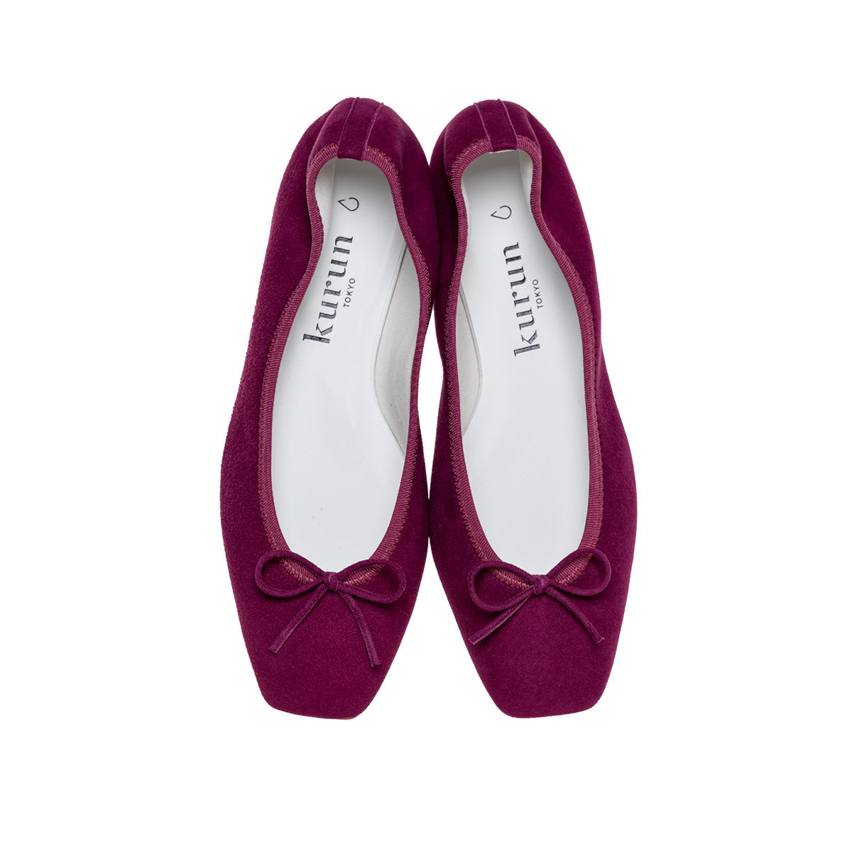 Giselle -Waterproof Suede berrypink　ウォータープルーフ スエード ベリーピンク kurun クルン kuruntokyo 入学式 卒業式 クルントウキョウ 疲れない 痛くない madeinjapan 日本製 本革 バレエシューズ フラットシューズ  パンプス kurunTOKYO mdmバレエシューズwaterproof レインシューズ 小さいサイズ 大きいサイズ 26cm 21.5cm 26cm 25.5cm 25cm 22cm