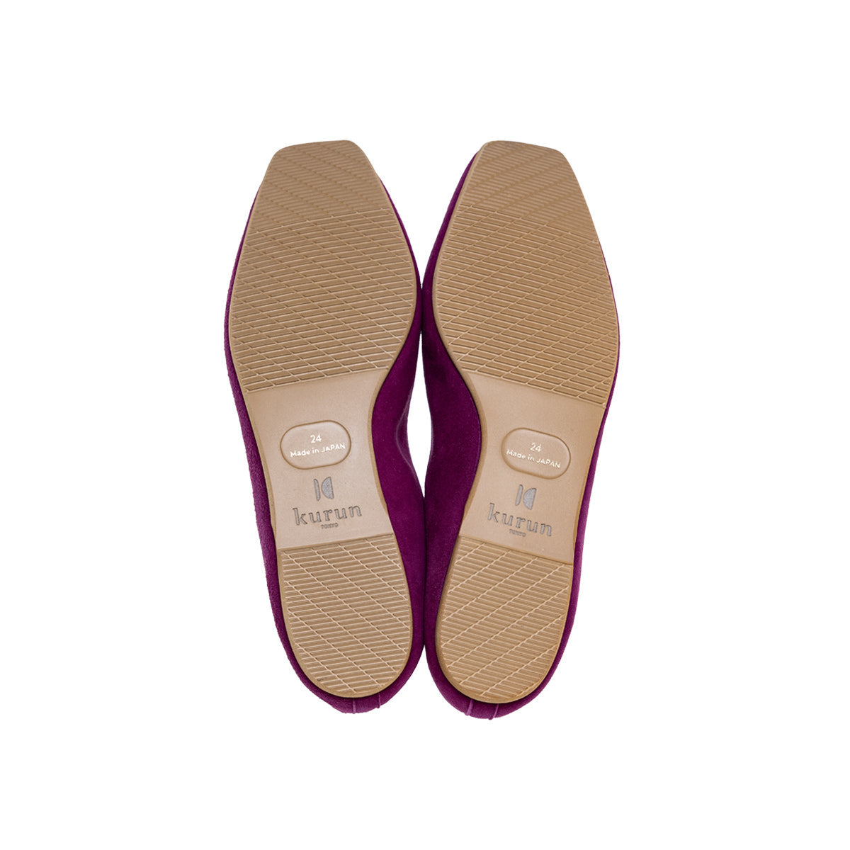 Giselle -Waterproof Suede berrypink　ウォータープルーフ スエード ベリーピンク kurun クルン kuruntokyo 入学式 卒業式 クルントウキョウ 疲れない 痛くない madeinjapan 日本製 本革 バレエシューズ フラットシューズ  パンプス kurunTOKYO mdmバレエシューズwaterproof レインシューズ 小さいサイズ 大きいサイズ 26cm 21.5cm 26cm 25.5cm 25cm 22cm