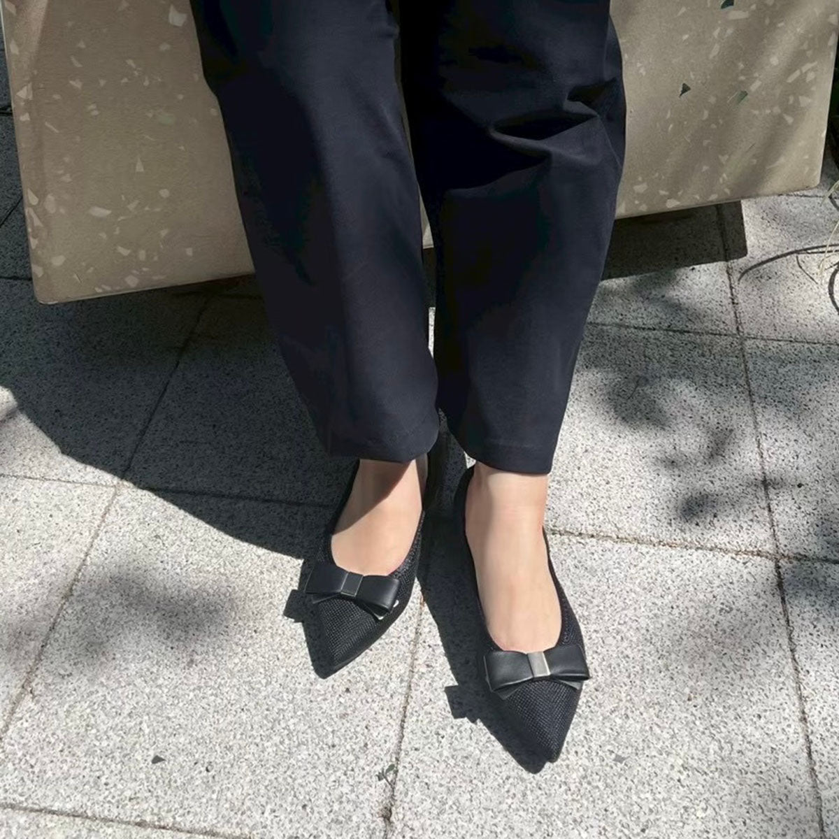 [6/17(wed)20:00～販売開始]Mathilde -Waterproof Panama cloth Ribbon Black ウォータープルーフパナマクロス リボンブラック kurun クルン kuruntokyo 入学式 卒業式 クルントウキョウ 疲れない 痛くない madeinjapan 日本製 本革 バレエシューズ フラットシューズ パンプス kurunTOKYO mdmバレエシューズwaterproof レインシューズ 小さいサイズ 大きいサイズ 26cm 21.5cm 26cm 25.5cm 25cm 22cm