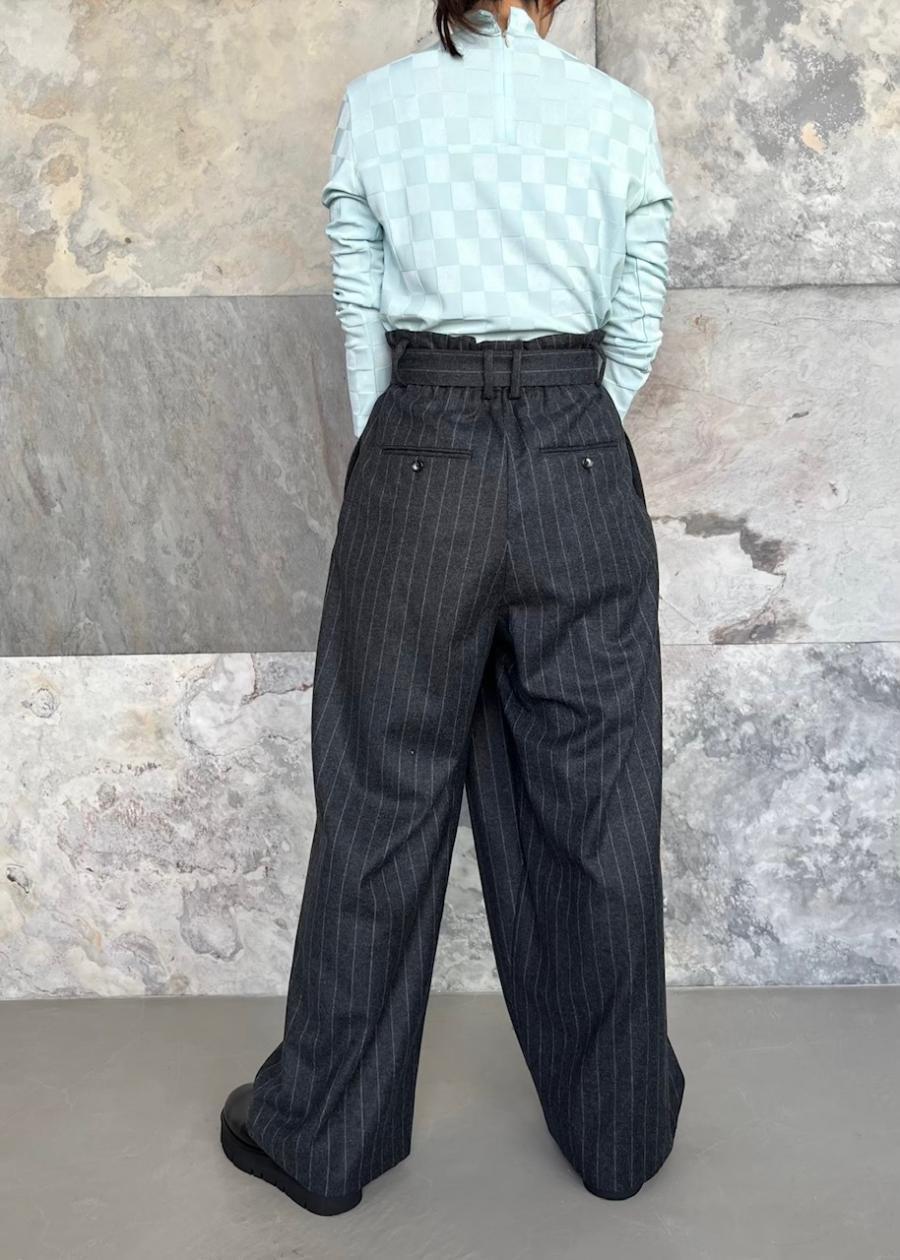 SACRA / CASHIMERE FLANO STRIPE PANTS