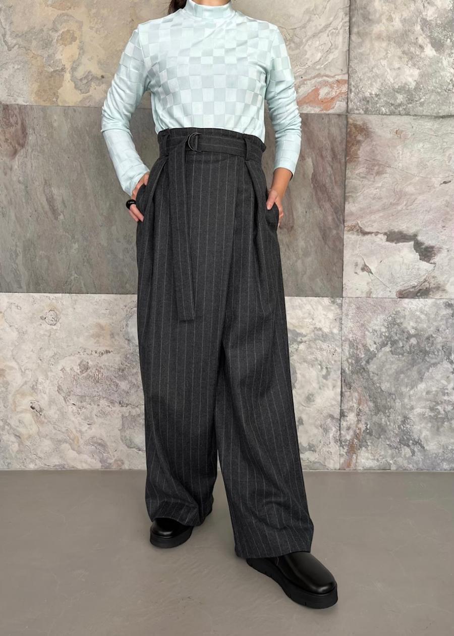 SACRA / CASHIMERE FLANO STRIPE PANTS