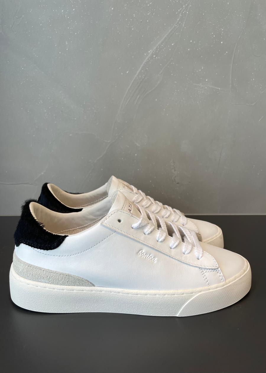 DATE / SONICA CALF WHITE-BLACK