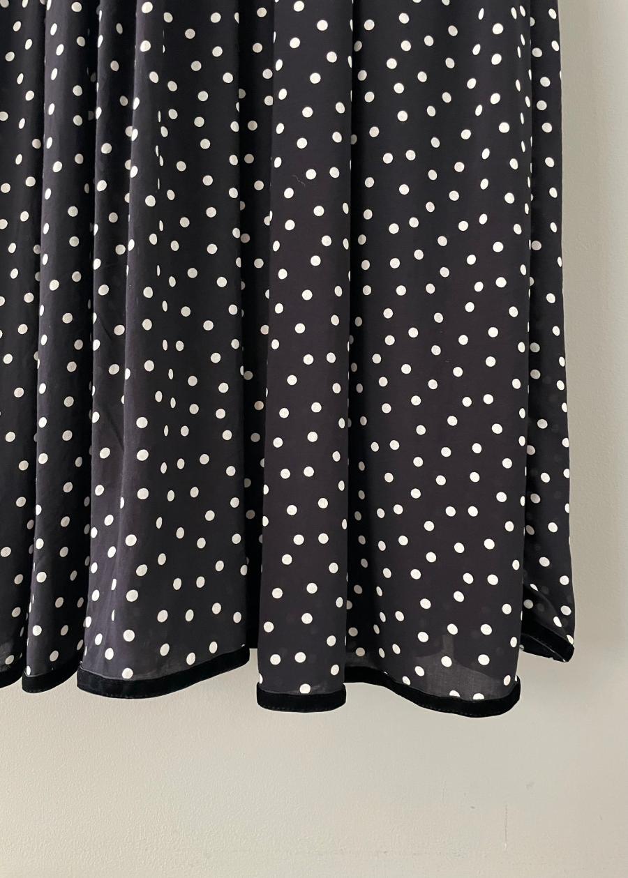 SINME / POLKA DOT MAXI DRESS