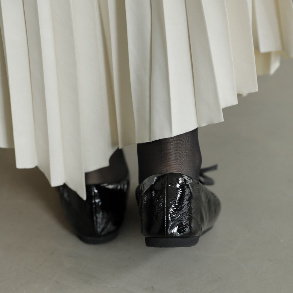 Coletto -Enamel Black エナメル ブラック kurun クルン kuruntokyo 入学式 卒業式 クルントウキョウ 疲れない 痛くない madeinjapan 日本製 本革 バレエシューズ フラットシューズ パンプス kurunTOKYO mdmバレエシューズwaterproof レインシューズ 小さいサイズ 大きいサイズ 26cm 21.5cm 26cm 25.5cm 25cm 22cm