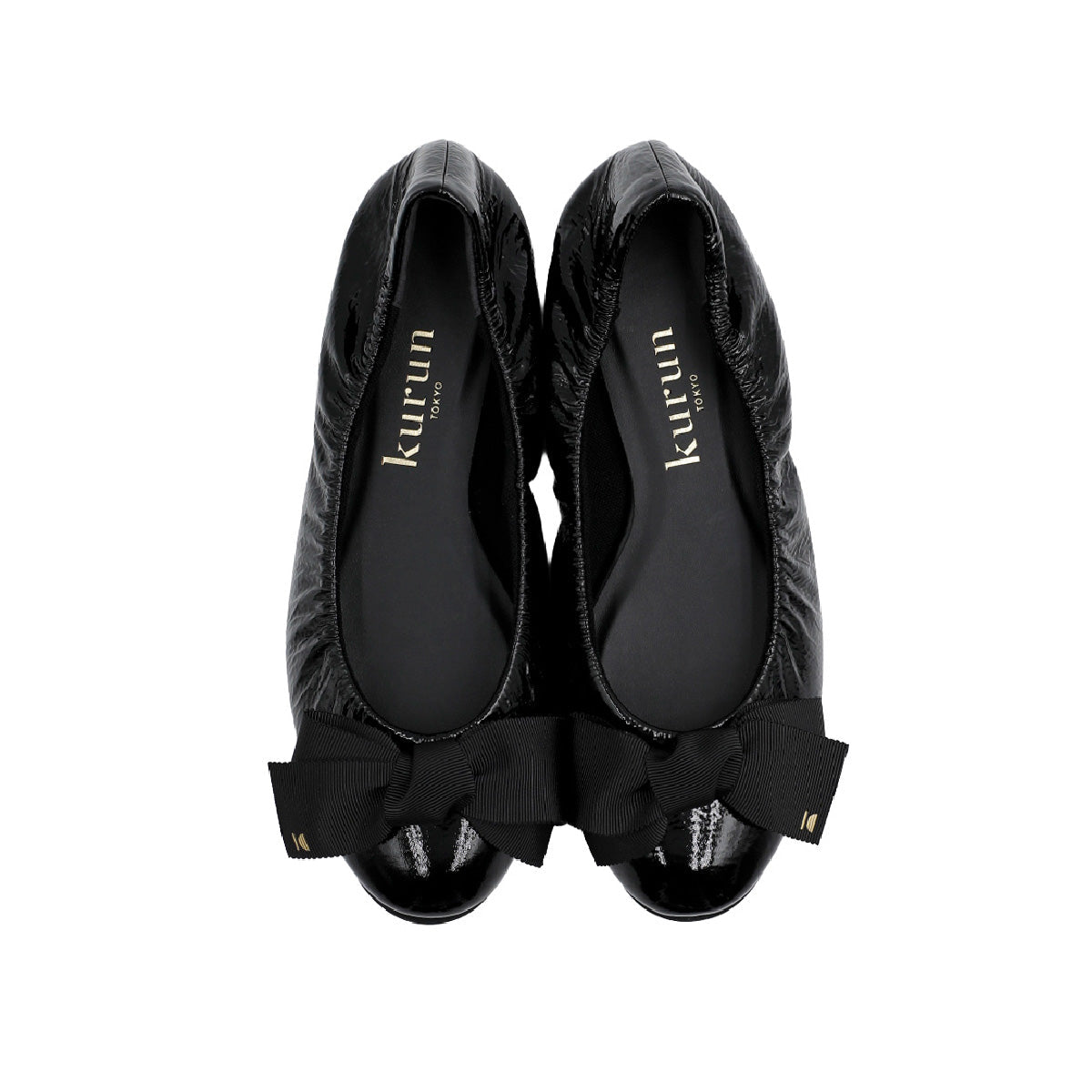 Coletto -Enamel Black エナメル ブラック kurun クルン kuruntokyo 入学式 卒業式 クルントウキョウ 疲れない 痛くない madeinjapan 日本製 本革 バレエシューズ フラットシューズ パンプス kurunTOKYO mdmバレエシューズwaterproof レインシューズ 小さいサイズ 大きいサイズ 26cm 21.5cm 26cm 25.5cm 25cm 22cm