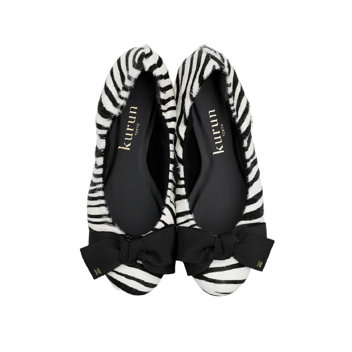 Coletto -Haircalf Zebra print White black ヘアカーフゼブラプリント ホワイトブラック kurun クルン kuruntokyo 入学式 卒業式 クルントウキョウ 疲れない 痛くない madeinjapan 日本製 本革 バレエシューズ フラットシューズ パンプス kurunTOKYO mdmバレエシューズwaterproof レインシューズ 小さいサイズ 大きいサイズ 26cm 21.5cm 26cm 25.5cm 25cm 22cm
