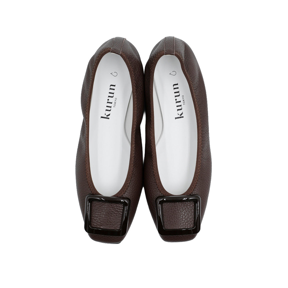 [9/16(wed)20:00～販売開始]Giselle -Waterproof Soft Shrink Buckle Dark brown ウォータープルーフ ソフトシュリンク バックル ダークブラウン kurun クルン kuruntokyo 入学式 卒業式 クルントウキョウ 疲れない 痛くない madeinjapan 日本製 本革 バレエシューズ フラットシューズ パンプス kurunTOKYO mdmバレエシューズwaterproof レインシューズ 小さいサイズ 大きいサイズ 26cm 21.5cm 26cm 25.5cm 25cm 22cm