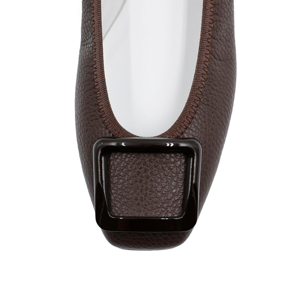 [9/16(wed)20:00～販売開始]Giselle -Waterproof Soft Shrink Buckle Dark brown ウォータープルーフ ソフトシュリンク バックル ダークブラウン kurun クルン kuruntokyo 入学式 卒業式 クルントウキョウ 疲れない 痛くない madeinjapan 日本製 本革 バレエシューズ フラットシューズ パンプス kurunTOKYO mdmバレエシューズwaterproof レインシューズ 小さいサイズ 大きいサイズ 26cm 21.5cm 26cm 25.5cm 25cm 22cm