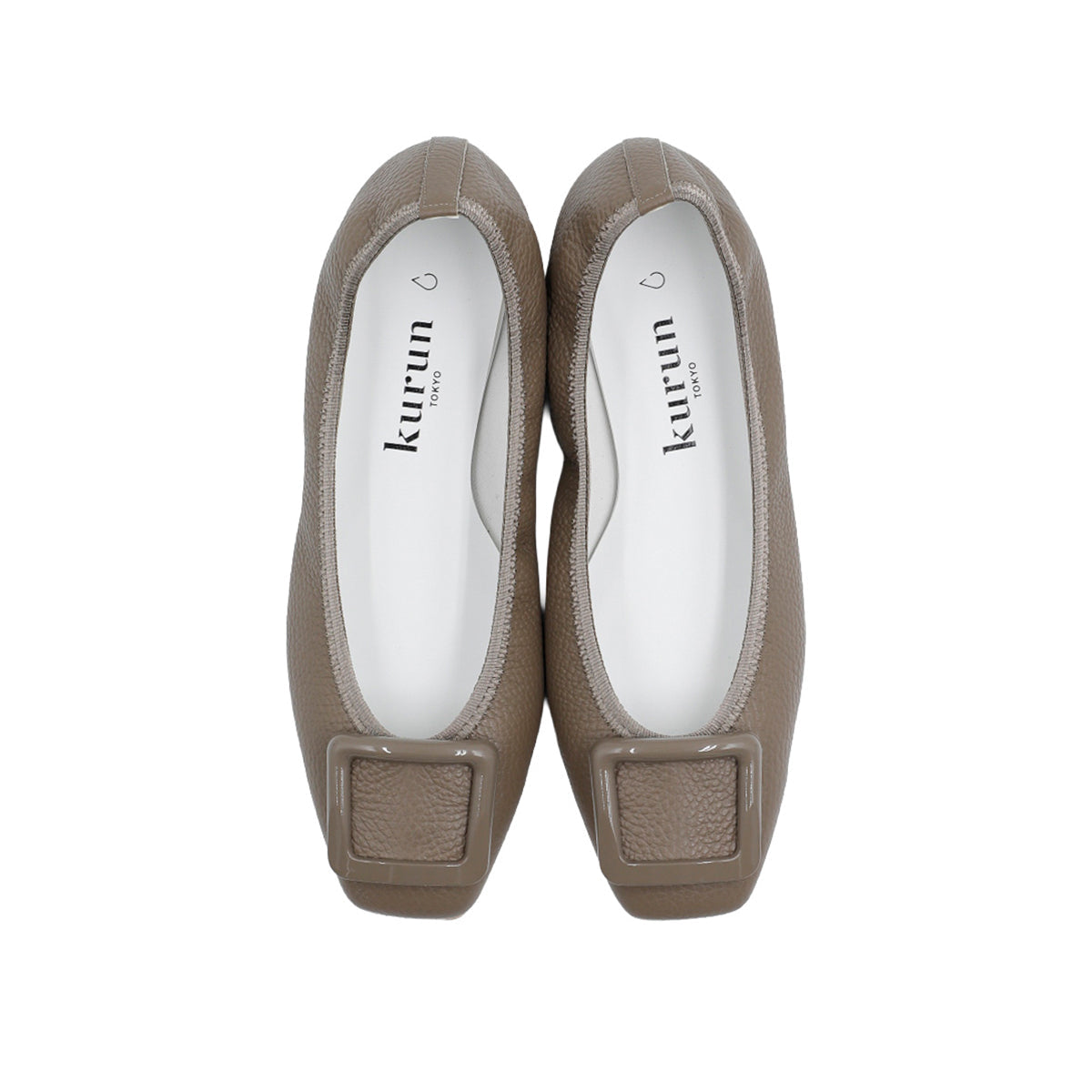 [9/16(wed)20:00～販売開始]Giselle -Waterproof Soft Shrink Buckle Taupe ウォータープルーフ ソフトシュリンク バックル トープ kurun クルン kuruntokyo 入学式 卒業式 クルントウキョウ 疲れない 痛くない madeinjapan 日本製 本革 バレエシューズ フラットシューズ パンプス kurunTOKYO mdmバレエシューズwaterproof レインシューズ 小さいサイズ 大きいサイズ 26cm 21.5cm 26cm 25.5cm 25cm 22cm