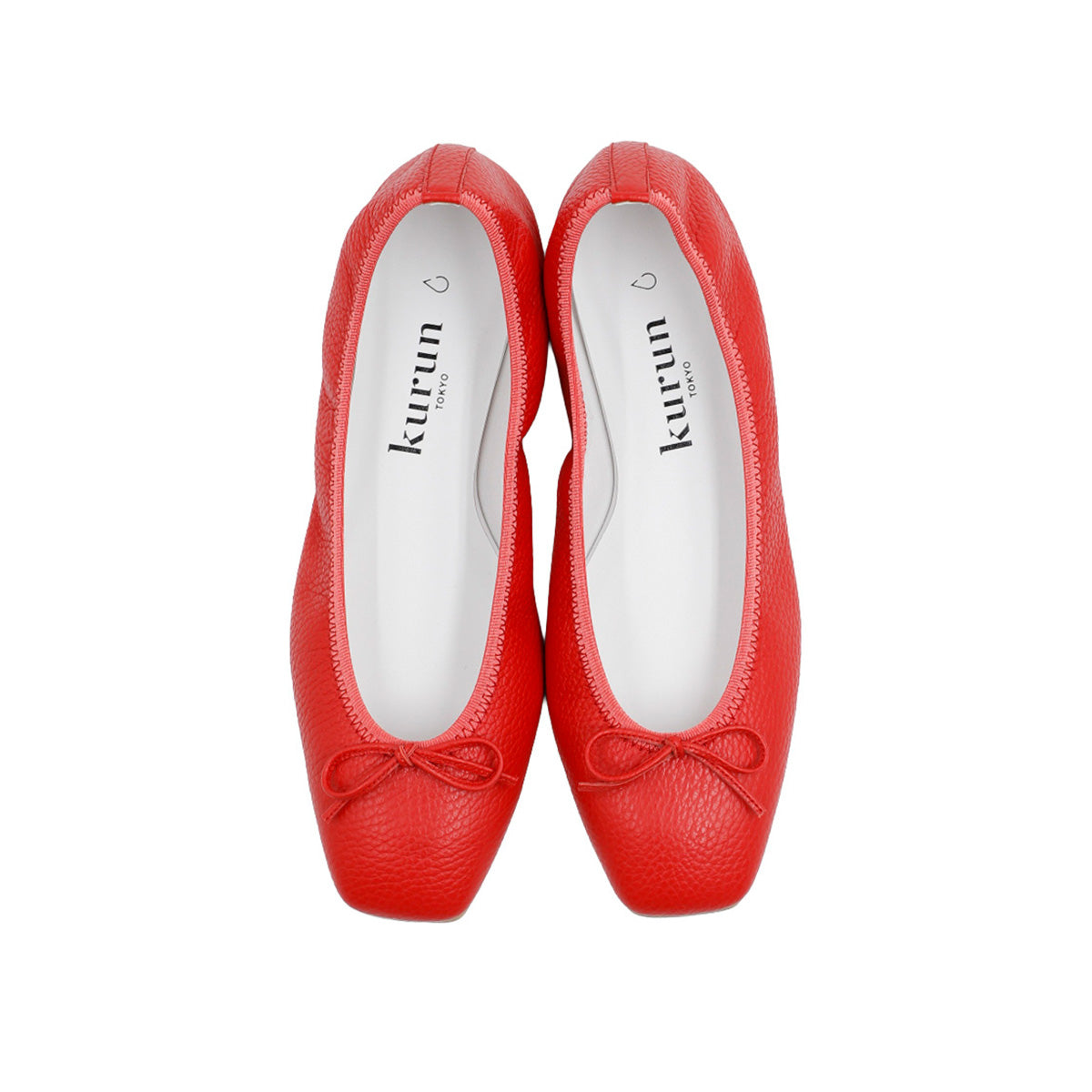 Giselle -Waterproof Soft Shrink Coral red ウォータープルーフ ソフトシュリンク コーラルレッド kurun クルン kuruntokyo 入学式 卒業式 クルントウキョウ 疲れない 痛くない madeinjapan 日本製 本革 バレエシューズ フラットシューズ パンプス kurunTOKYO mdmバレエシューズwaterproof レインシューズ 小さいサイズ 大きいサイズ 26cm 21.5cm 26cm 25.5cm 25cm 22cm