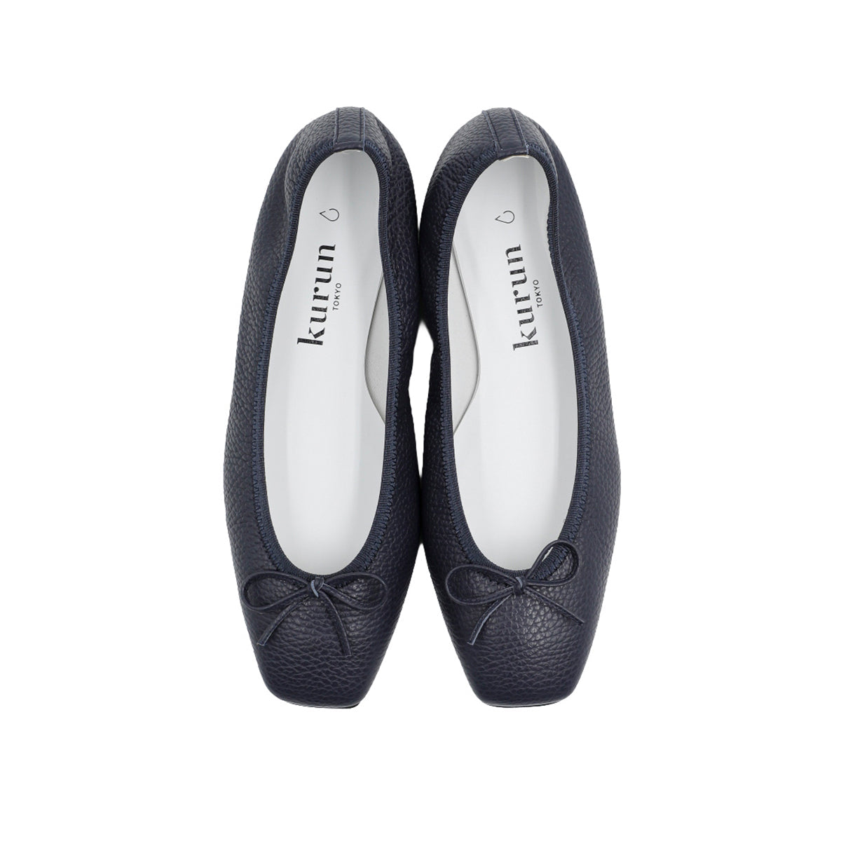 Giselle -Waterproof Soft Shrink Navy ウォータープルーフ ソフトシュリンク ネイビー kurun クルン kuruntokyo 入学式 卒業式 クルントウキョウ 疲れない 痛くない madeinjapan 日本製 本革 バレエシューズ フラットシューズ パンプス kurunTOKYO mdmバレエシューズwaterproof レインシューズ 小さいサイズ 大きいサイズ 26cm 21.5cm 26cm 25.5cm 25cm 22cm