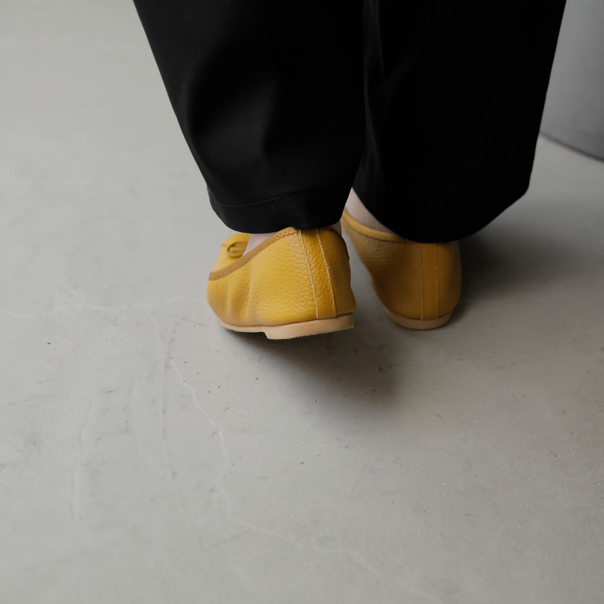 Giselle -Waterproof Soft Shrink Mustard ウォータープルーフ ソフトシュリンク マスタード kurun クルン kuruntokyo 入学式 卒業式 クルントウキョウ 疲れない 痛くない madeinjapan 日本製 本革 バレエシューズ フラットシューズ パンプス kurunTOKYO mdmバレエシューズwaterproof レインシューズ 小さいサイズ 大きいサイズ 26cm 21.5cm 26cm 25.5cm 25cm 22cm