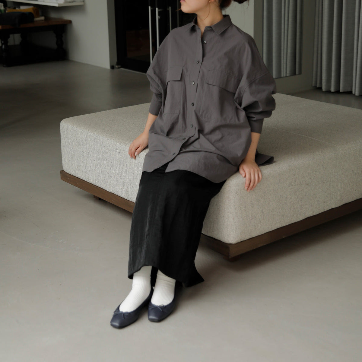 Giselle -Waterproof Soft Shrink Navy ウォータープルーフ ソフトシュリンク ネイビー kurun クルン kuruntokyo 入学式 卒業式 クルントウキョウ 疲れない 痛くない madeinjapan 日本製 本革 バレエシューズ フラットシューズ パンプス kurunTOKYO mdmバレエシューズwaterproof レインシューズ 小さいサイズ 大きいサイズ 26cm 21.5cm 26cm 25.5cm 25cm 22cm