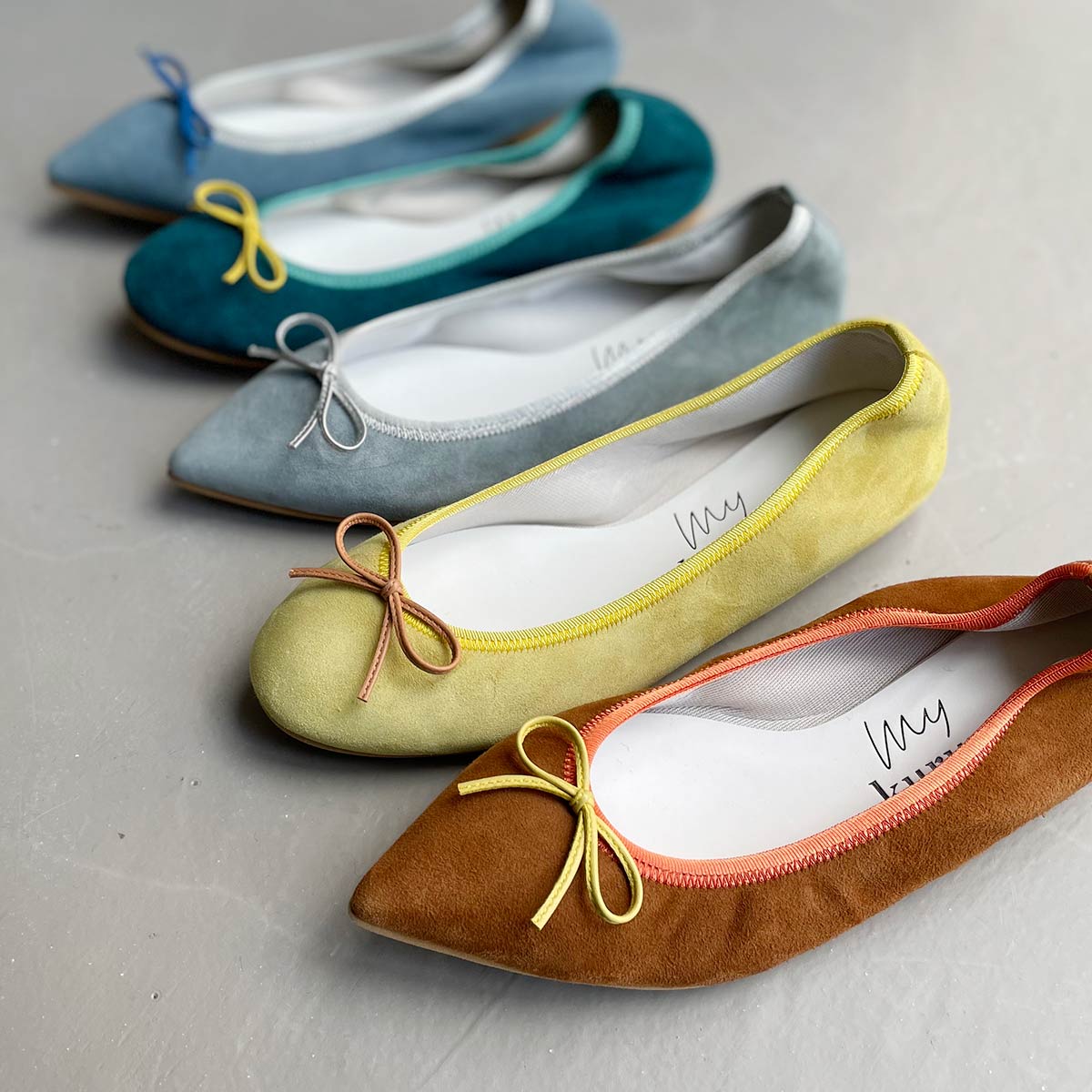 ■my kurun TOKYO■Suede スエード kurun クルン kuruntokyo 入学式 卒業式 クルントウキョウ 疲れない 痛くない madeinjapan 日本製 本革 バレエシューズ フラットシューズ パンプス kurunTOKYO mdmバレエシューズwaterproof レインシューズ 小さいサイズ 大きいサイズ 26cm 21.5cm 26cm 25.5cm 25cm 22cm