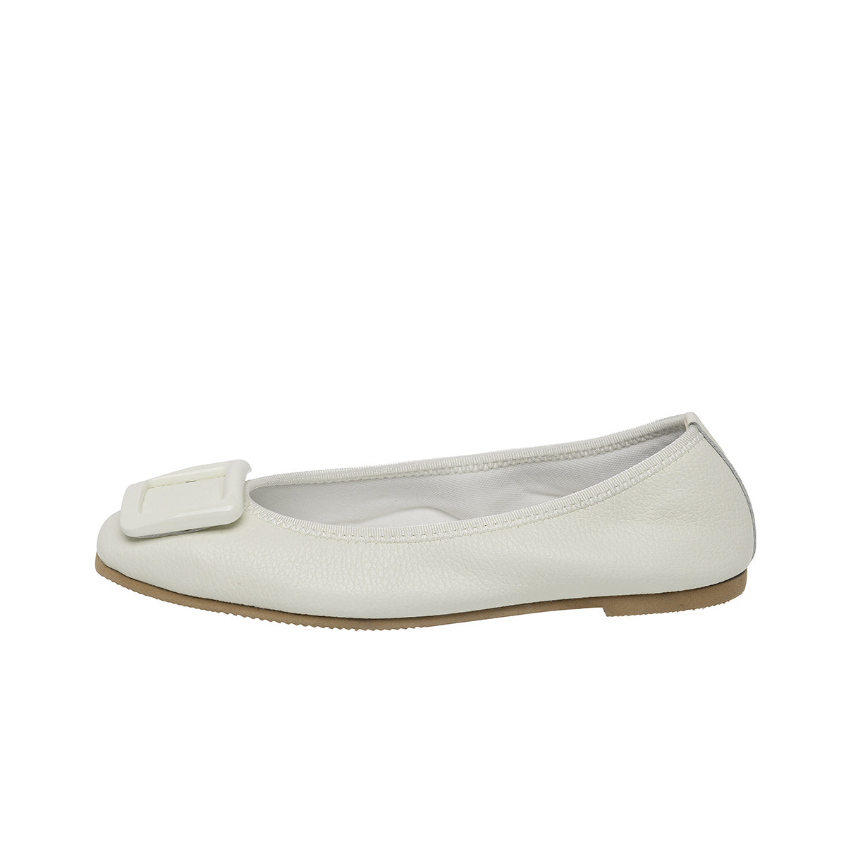 Giselle -Waterproof Soft Shrink Buckle Ivory ウォータープルーフ ソフトシュリンク バックルアイボリー kurun クルン kuruntokyo 入学式 卒業式 クルントウキョウ 疲れない 痛くない madeinjapan 日本製 本革 バレエシューズ フラットシューズ パンプス kurunTOKYO mdmバレエシューズwaterproof レインシューズ 小さいサイズ 大きいサイズ 26cm 21.5cm 26cm 25.5cm 25cm 22cm