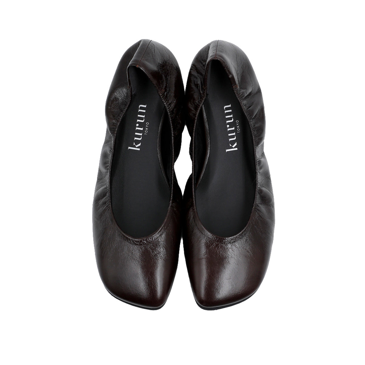 Zoe -Kip Leather Dark brown キップレザー ダークブラウン kurun クルン kuruntokyo 入学式 卒業式 クルントウキョウ 疲れない 痛くない madeinjapan 日本製 本革 バレエシューズ フラットシューズ パンプス kurunTOKYO mdmバレエシューズwaterproof レインシューズ 小さいサイズ 大きいサイズ 26cm 21.5cm 26cm 25.5cm 25cm 22cm