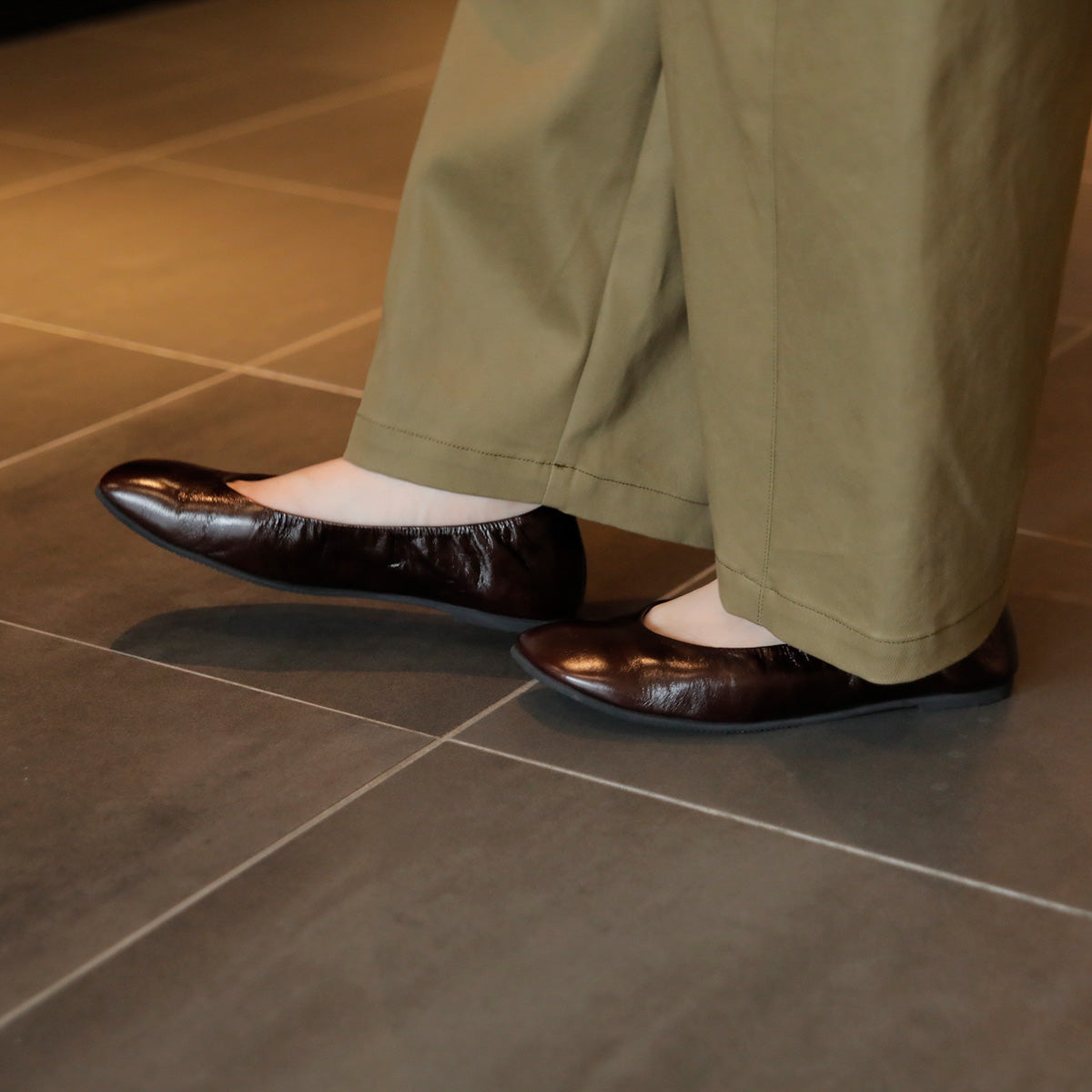 Zoe -Kip Leather Dark brown キップレザー ダークブラウン kurun クルン kuruntokyo 入学式 卒業式 クルントウキョウ 疲れない 痛くない madeinjapan 日本製 本革 バレエシューズ フラットシューズ パンプス kurunTOKYO mdmバレエシューズwaterproof レインシューズ 小さいサイズ 大きいサイズ 26cm 21.5cm 26cm 25.5cm 25cm 22cm